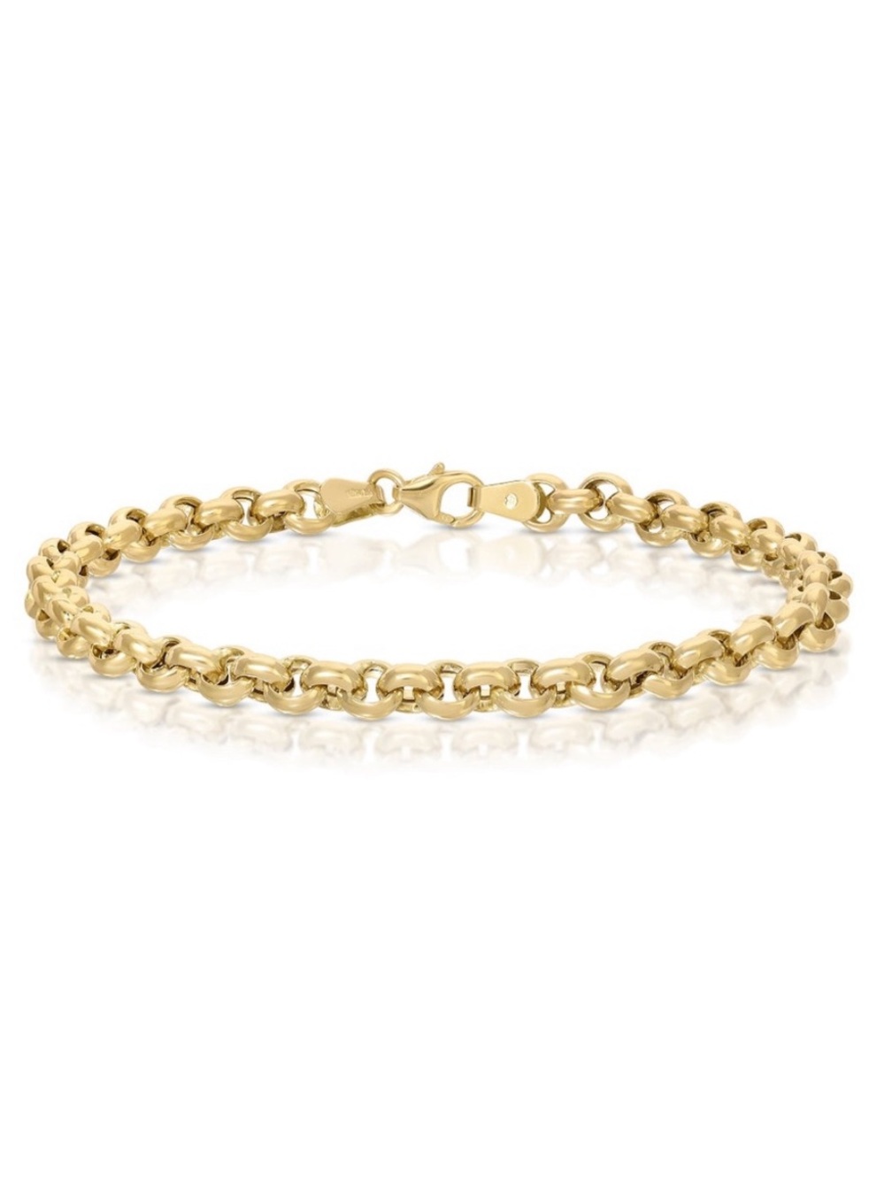 14k Solid Gold Maya Brenner Rolo Bracelet - Picture 3 of 5